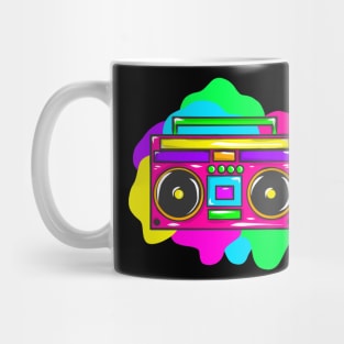 Neon Hippy 80s 90s Costume Retro Vintage Mug